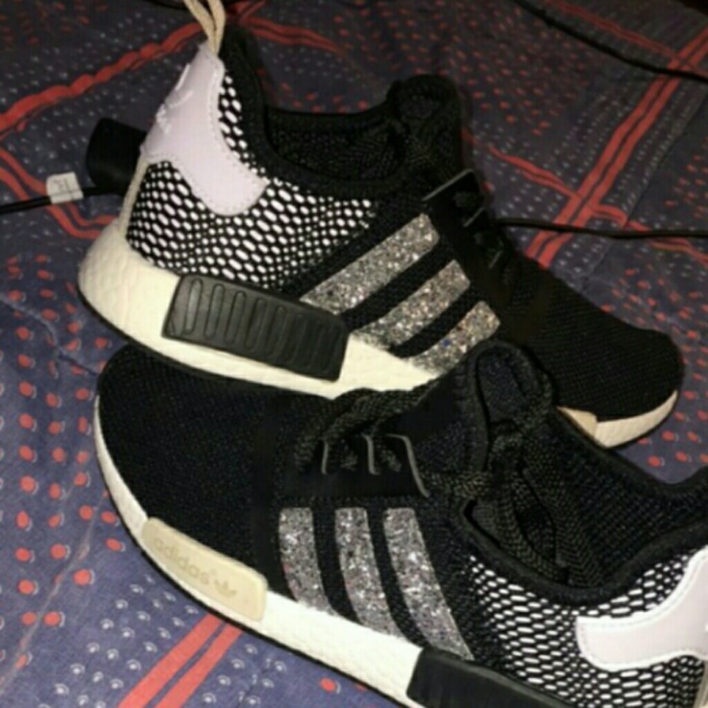 Glittery Adidas shoes